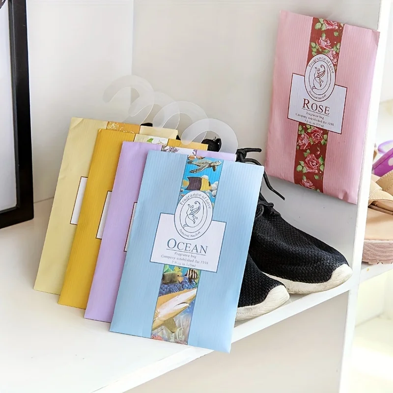5 Hanging Incense Wardrobes, Sachet Sachets, Wardrobe Anti-Mold, Anti-Insect, Deodorizing Aromatherapy Bags, Sachets, and Conven