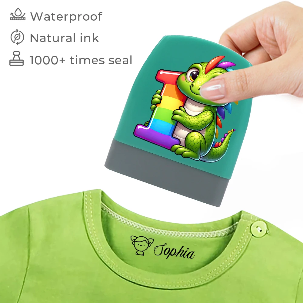 Cartoon 26 Letter Animal Personalized Name Stamps For Kids Custom Clothes  유치원선물  Poner Nombre En Ropa Y Material Escolar