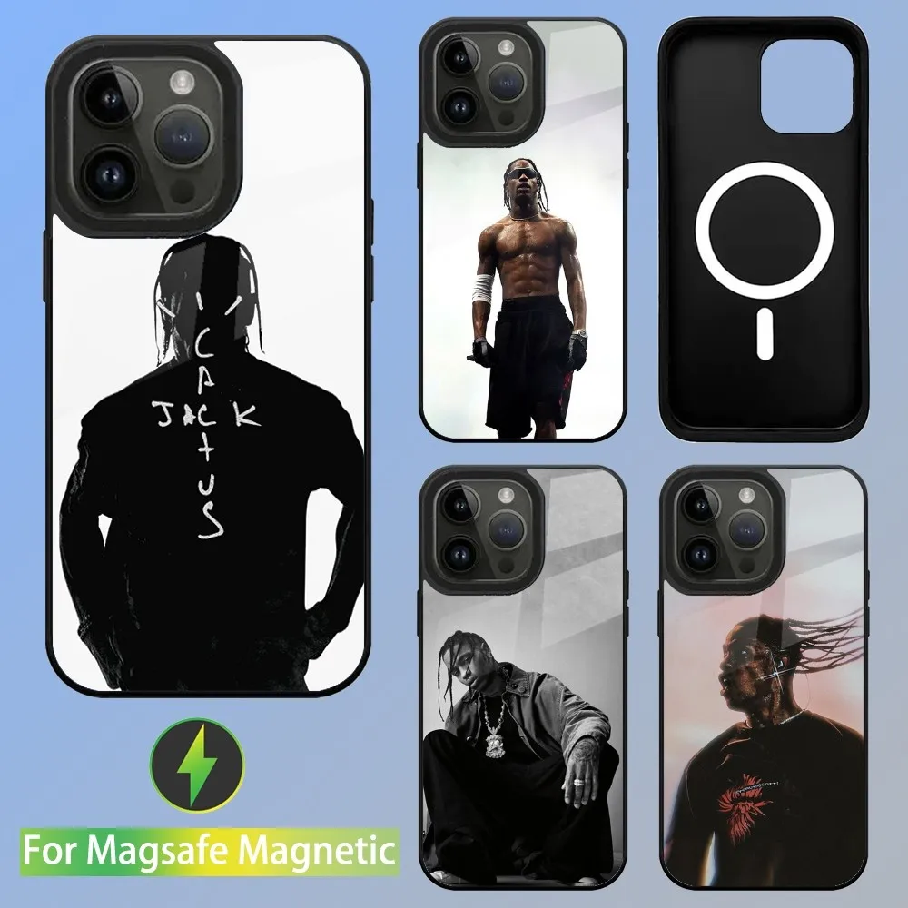 

Rapper T-Travis S-Scott Phone Case For iPhone 15,14,13,12,11,Plus,Pro,Max Mini Magsafe Magnetic Wireless Charging