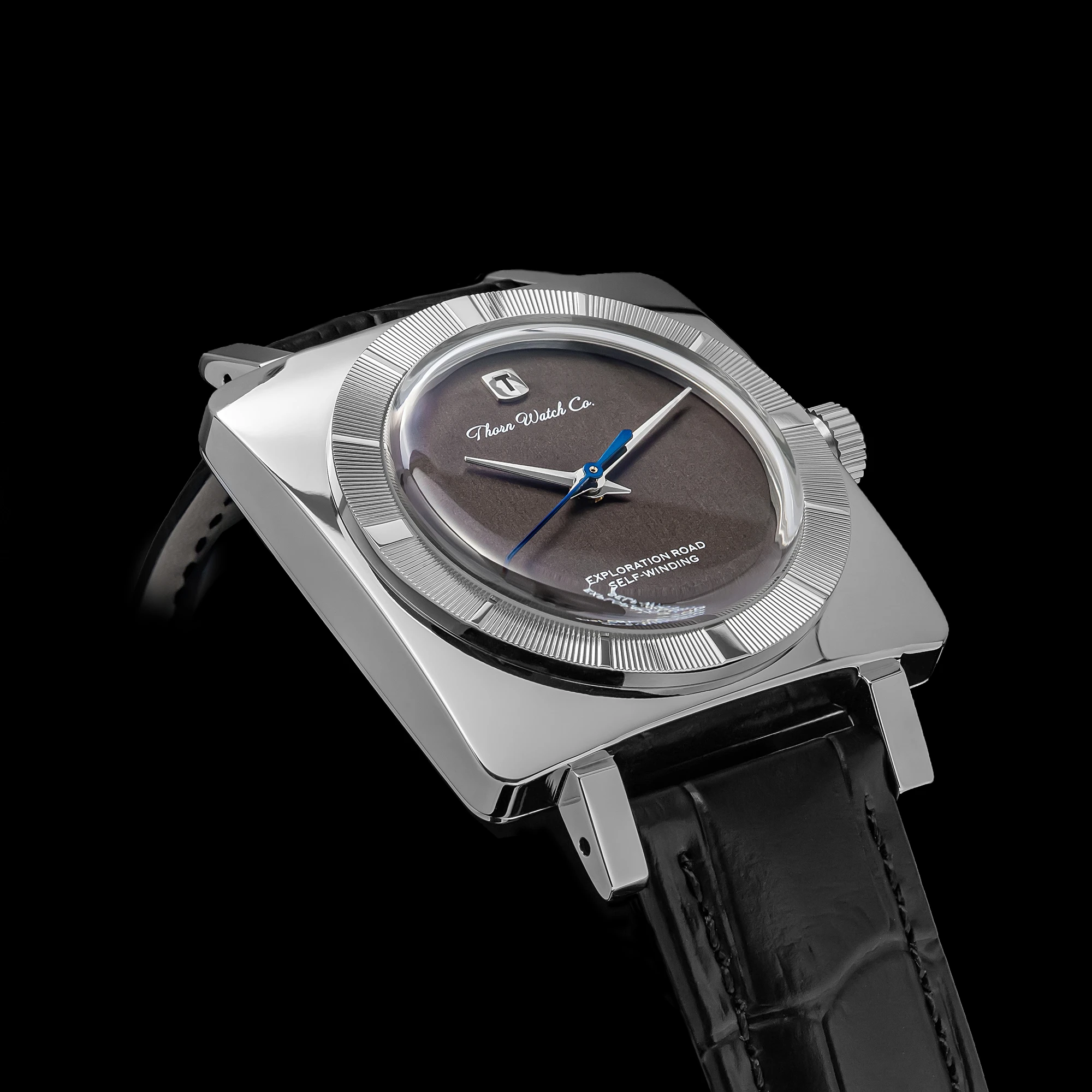THORN T016 Automatic Mechanical Watch PT5000 Movement Sapphire Crystal 50M Waterproof Cow Leather Strap Men Women Wristwatch