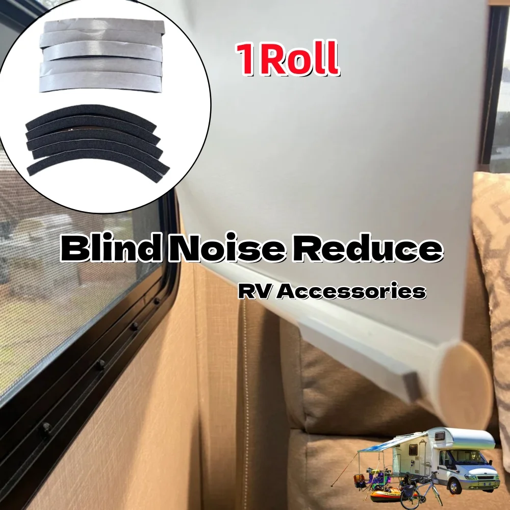 1Roll Caravan Blind Noise Reducer Self-Adaptive Trimming 10cm Can Be Cut Into 30Pcs Multi-Purpose RV Accessories
