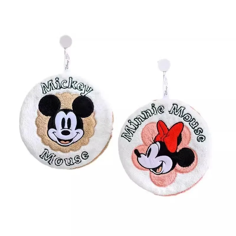 MINISO Mickey Mouse Hand Wiping Towel Hanging Strong Absorbing Quick Dry Towel Cartoon Hand Wiping