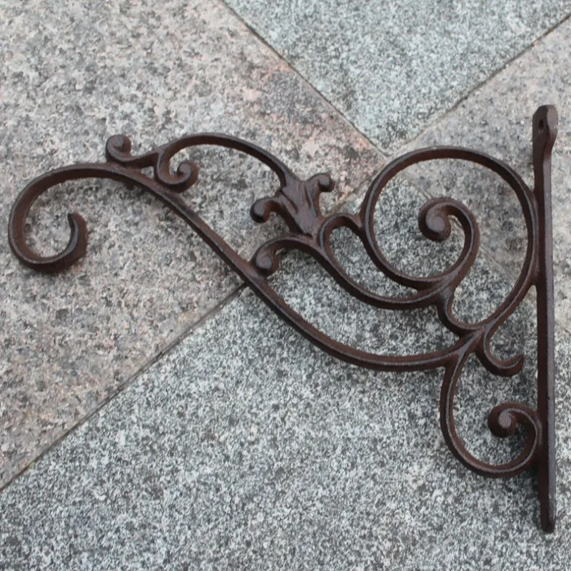 JD Wall Hook Decoration Jd Cast Iron Metal European Retro Flower Home 1 Courtyard Garden Style