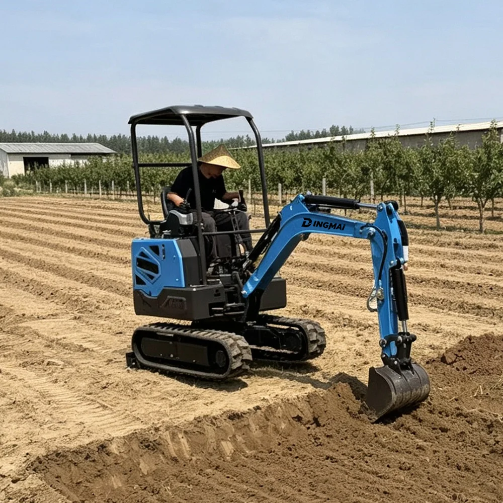 Customizable Mini Excavator 2 Ton Digger Hydraulic Crawler Machine with 30 Degree Climb for Crawl Space Digging Foundation Work