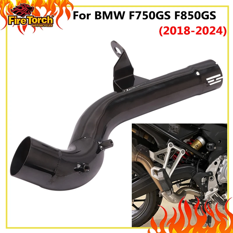 Für BMW F750 GS F850GS F850 GS ADVENTURE 2018 - 2024 Motorrad Auspuff Modifiziertes Mittelrohr Verbindung zum Original-Schalldämpfer