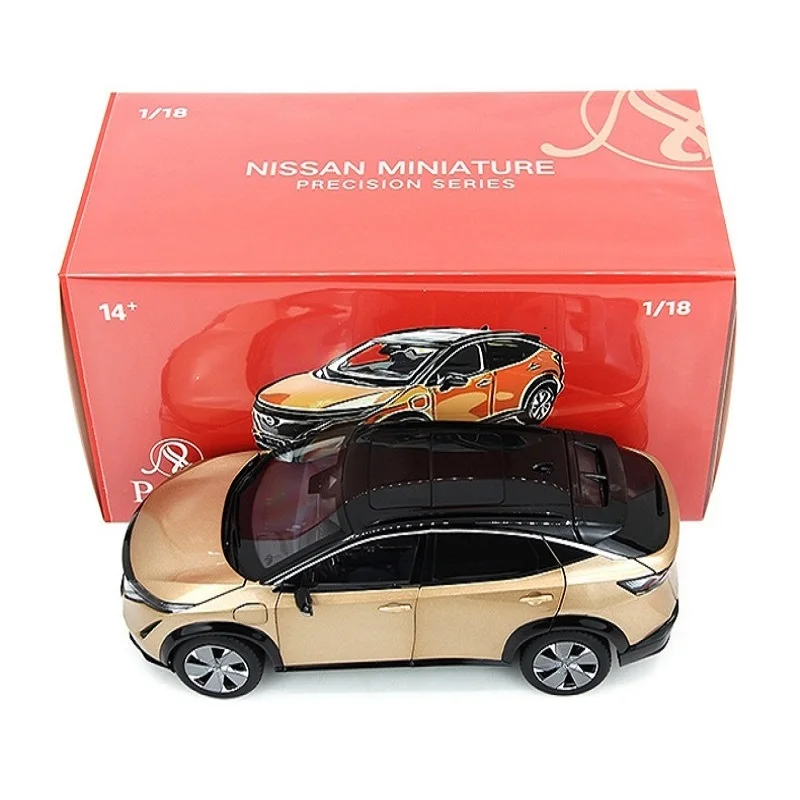 1:18 Scale Nissan Ariya 2022 Diecast Alloy Car Model Children Adult Hobby Collectible Alloy Miniature Vehicle Toy Models Gifts