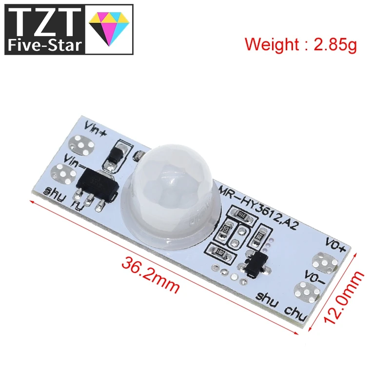 DC 12V 24V Ceiling PIR Motion Sensor Switch Module 3A IR Infrared Induction Body Sensor Detector Controller Switch for LED Light