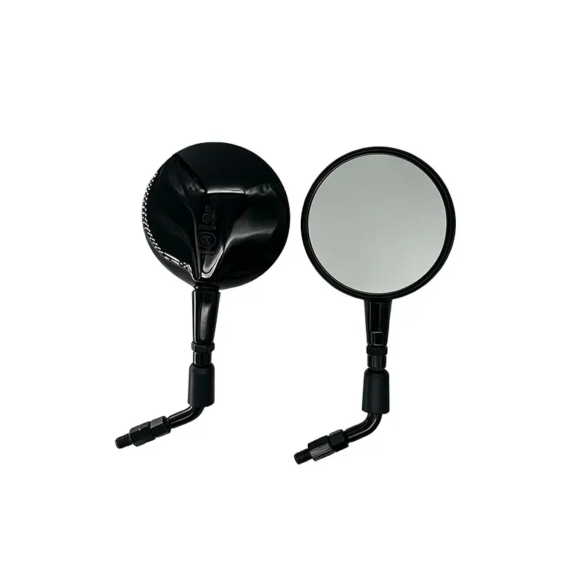 Universeller 10-mm-Motorrad-Rückspiegel für Honda CB600F Hornet CB1000R, verchromter, runder Retro-Seitenrückspiegel. – Detail 9