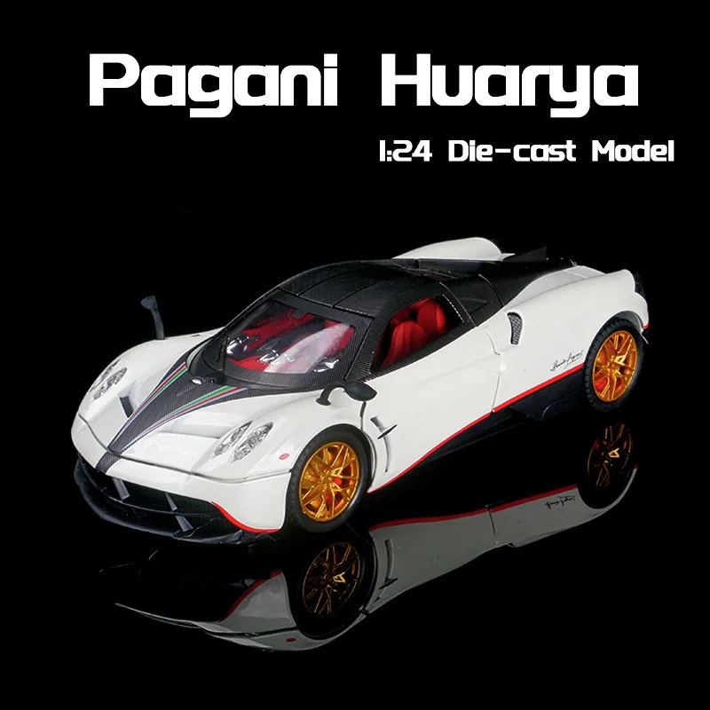 

1:24 Pagani Huayra Dinastia Supercar Alloy Car Die-casting Model Sound and Light Car Model Toy Collection gift