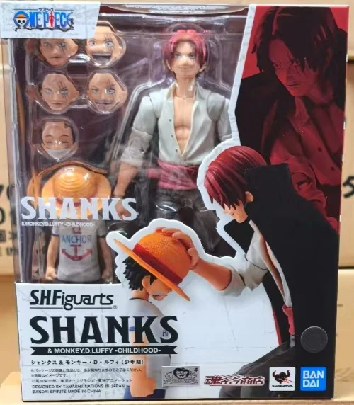 

【Original】BANDAI SHF ONE PIECE Shanks&Monkey D. Luffy （CHIL DHOOD) Action Figure Model Toy