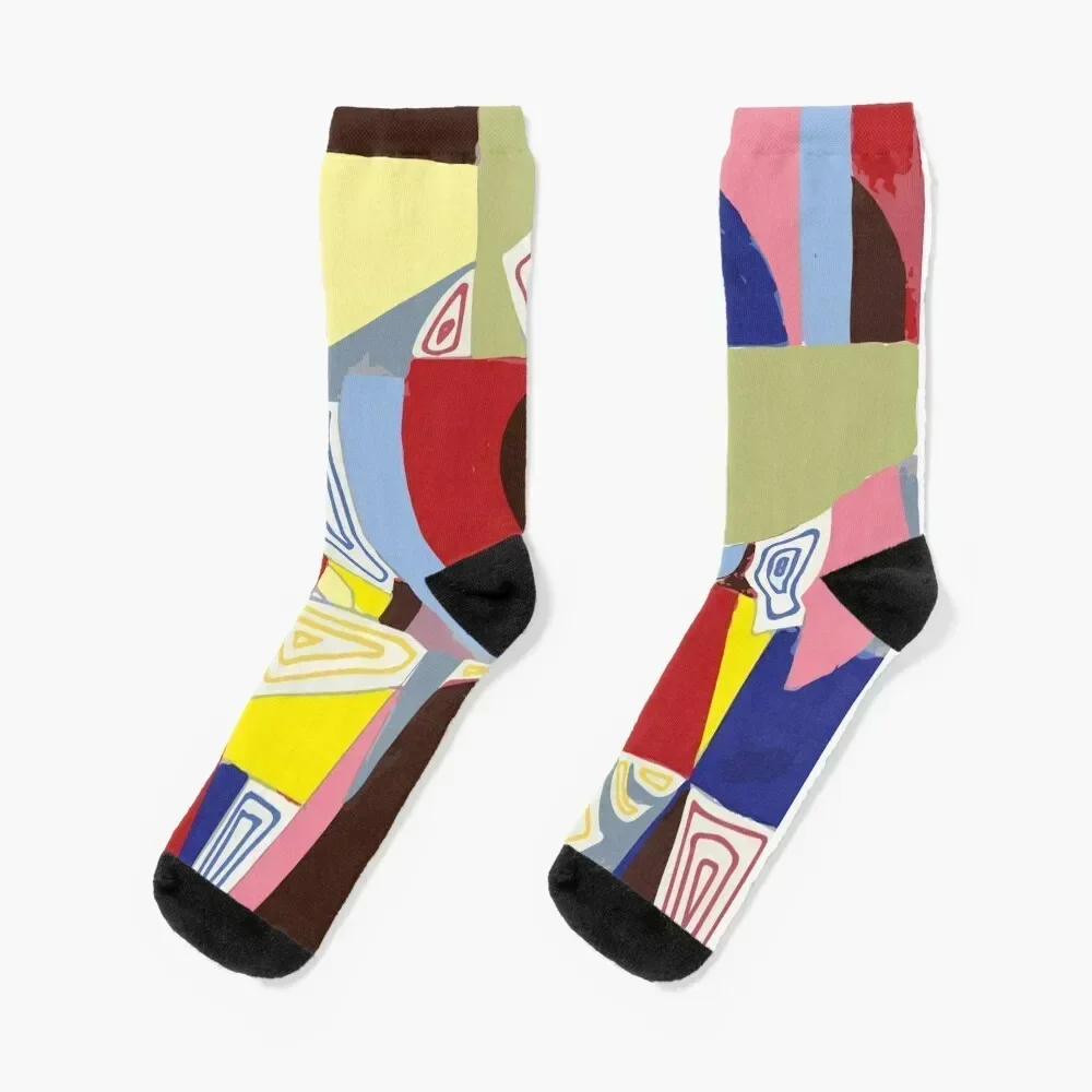 Color Block Collection - Triadic Socks cotton kids bright garter Socks For Man Women's