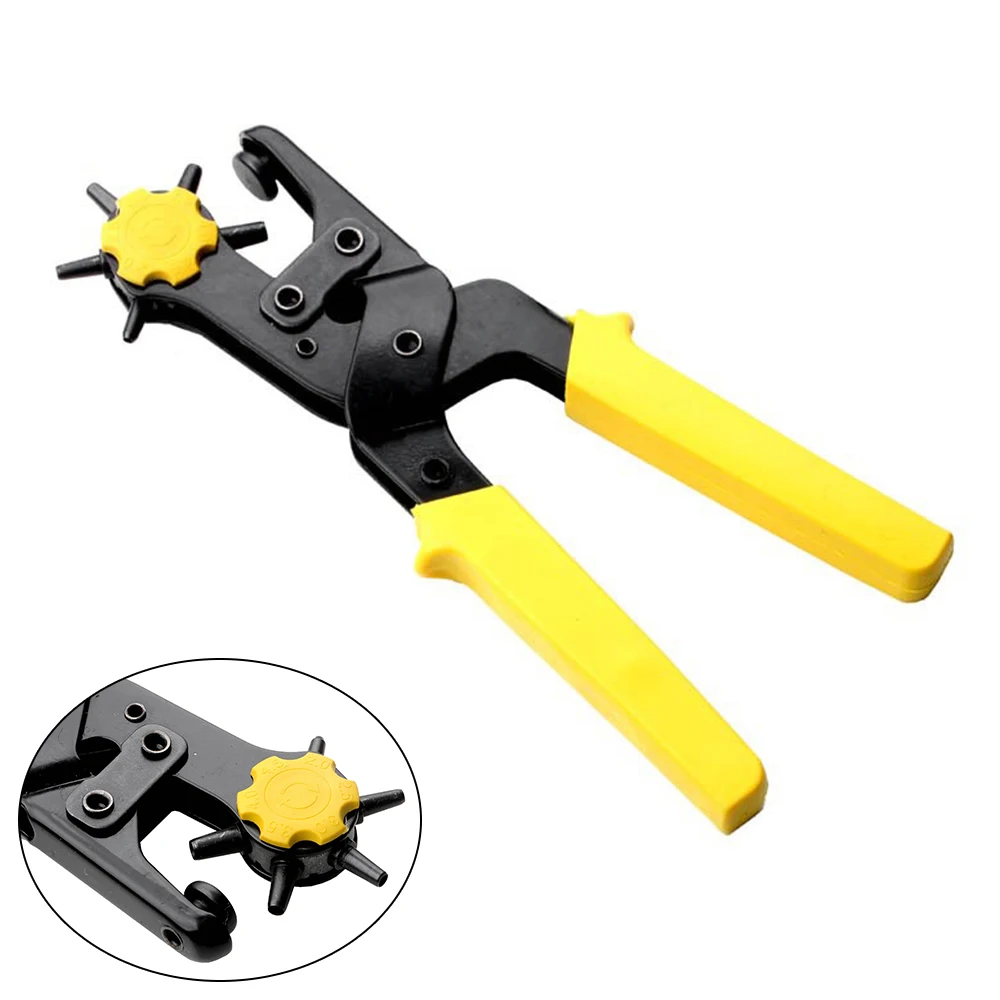 

Leathercraft Hole Puncher Leather Belt Hole Punch Pliers Heavy Duty Punch Tool for Leather Watch Strap Watchband Eyelet Piercer