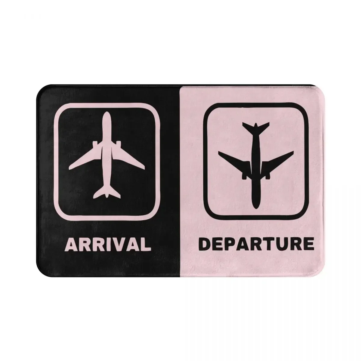 Popular The Exit Arrival Departure Doormat Bathroom Rectangle Entrance Balcony Mat Aircraft Logo Absorbent Floor Rug Door Mat