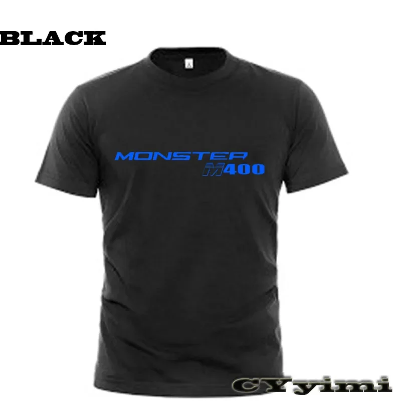 For MONSTER M400 MONSTER 400 T Shirt Men New LOGO T-shirt 100% Cotton Summer Short Sleeve Round Neck Tees Male