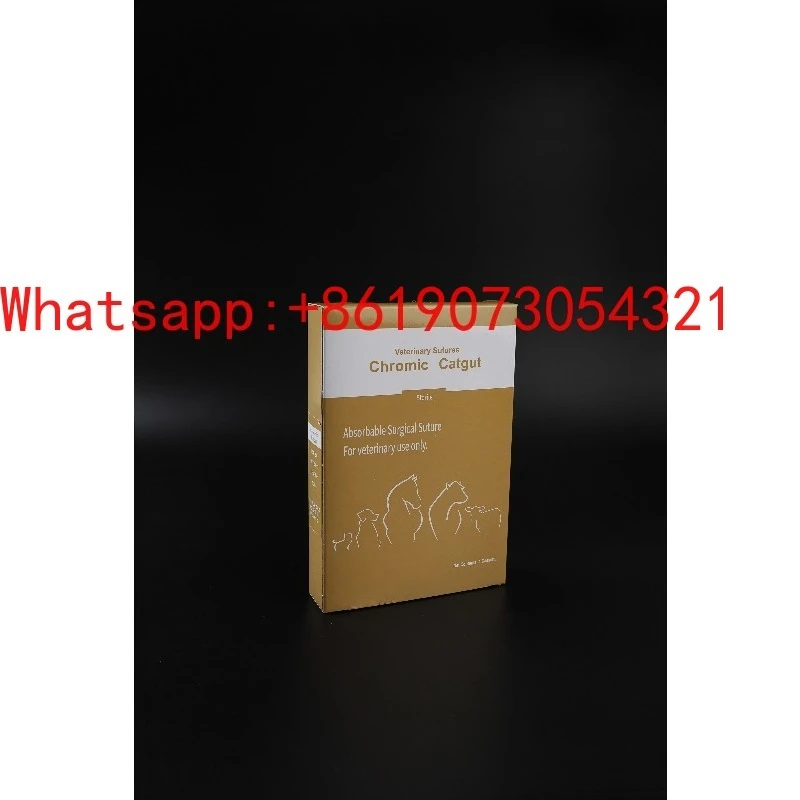 

Хромированный шов для овцы и кишечника класса животного, впитывающийся хирургический шов, 50 метров, 75 метров, 100 метров/шв в упаковке