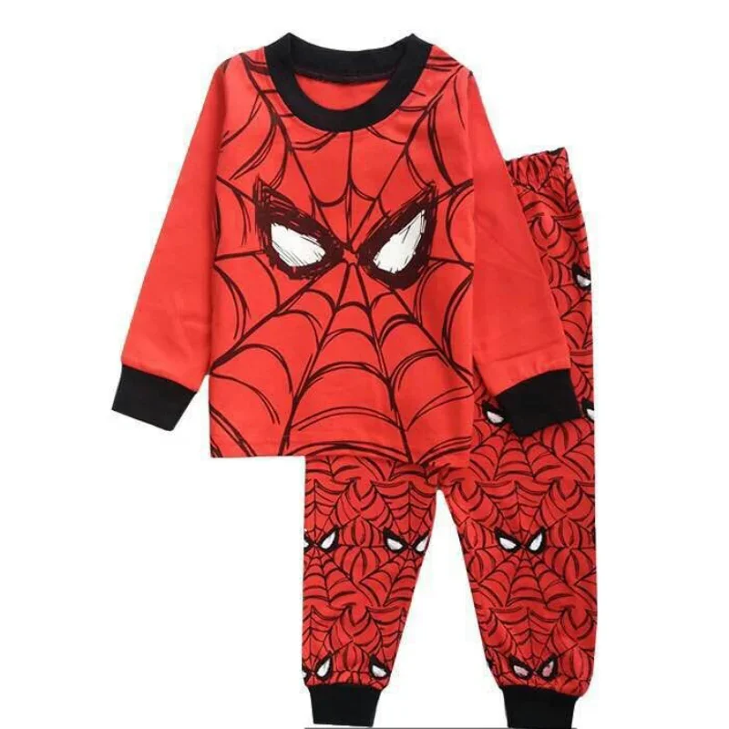 2 قطعة Supehero سبايدرمان هالك منامة مجموعة للبنين طويلة الأكمام منامة السراويل العليا الكرتون هالوين عيد الميلاد ملابس خاصة البدلة #6
