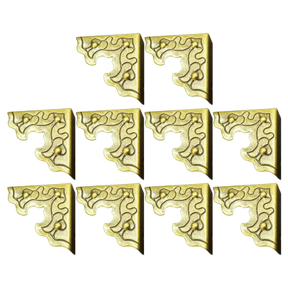 20Pcs Three Sides Corner Protector Finish High Hardness Corner Guards for Desk Table Wardrobe Wooden Box Door Edging