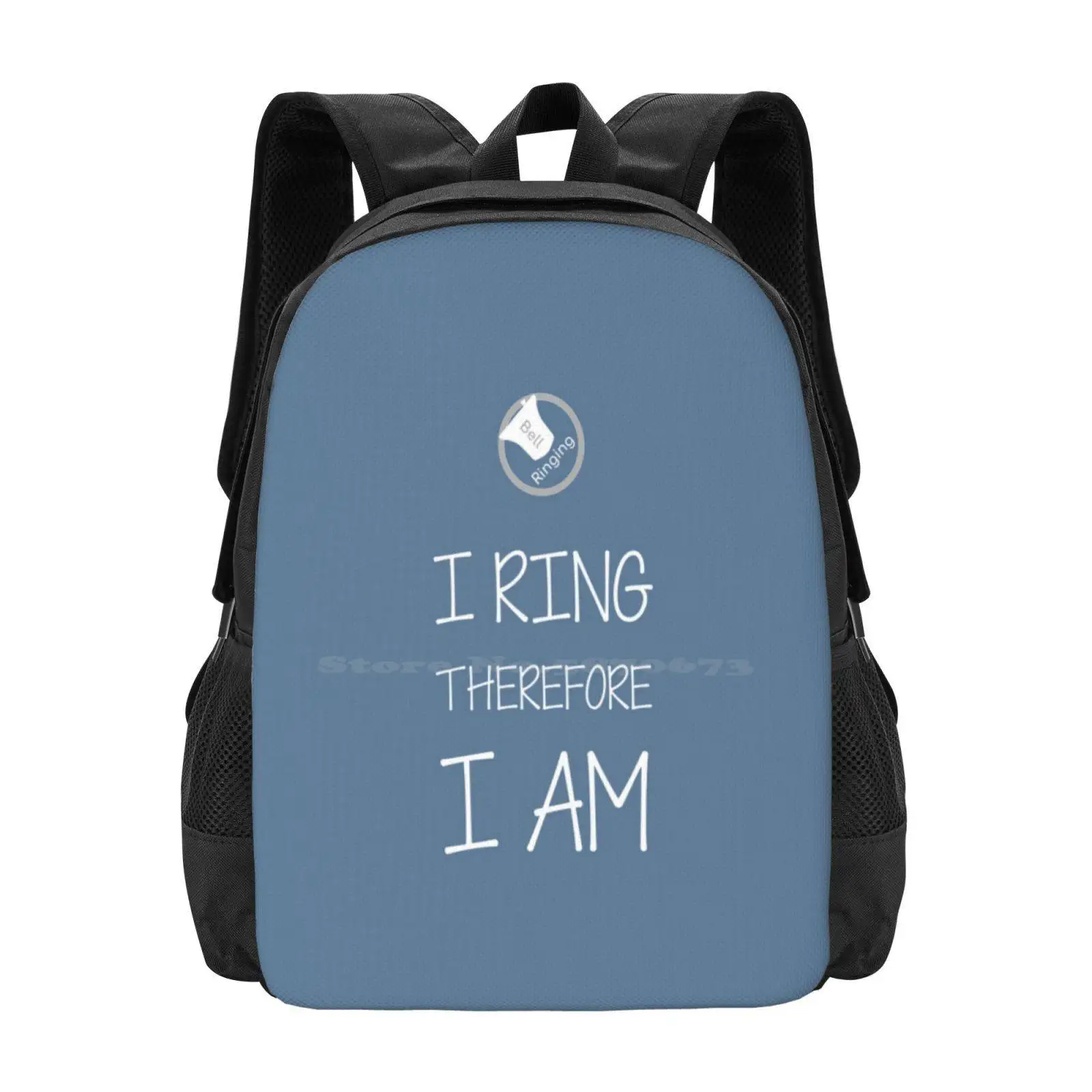 

Bell Ringing - I Ring Therefore I Am Hot Sale Schoolbag Backpack Fashion Bags Bellringing Bell Ringing Bell Ringers Church