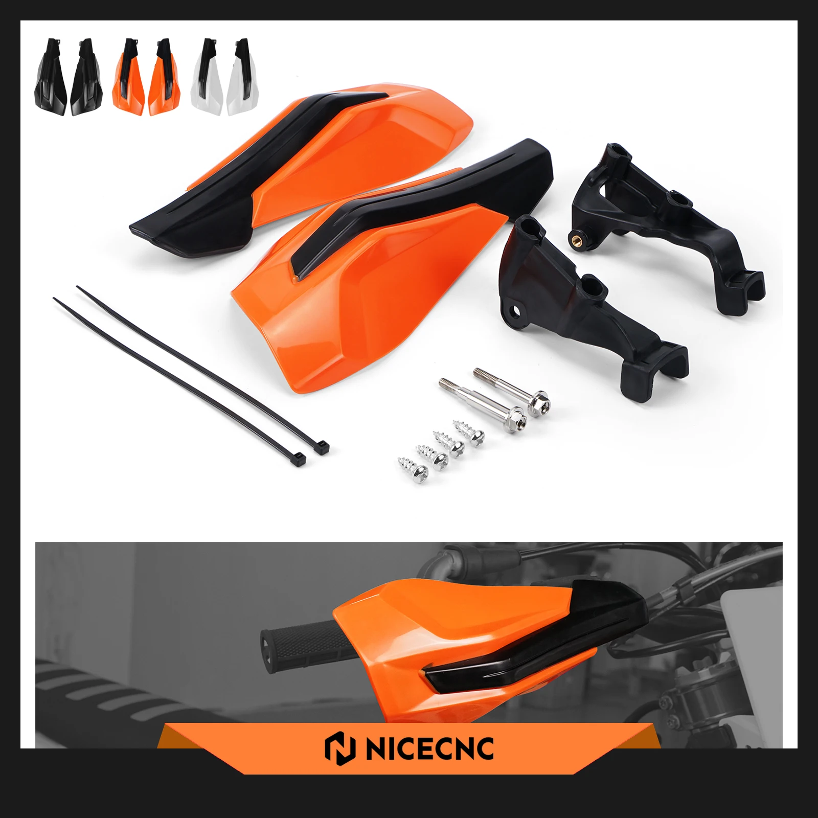 

NICECNC For KTM EXC 300 TPi Six Days XCW EXCF 500 450 400 350 300 250 200 150 125 SX XC F 2014-2023 Handlebar Guards Handguard