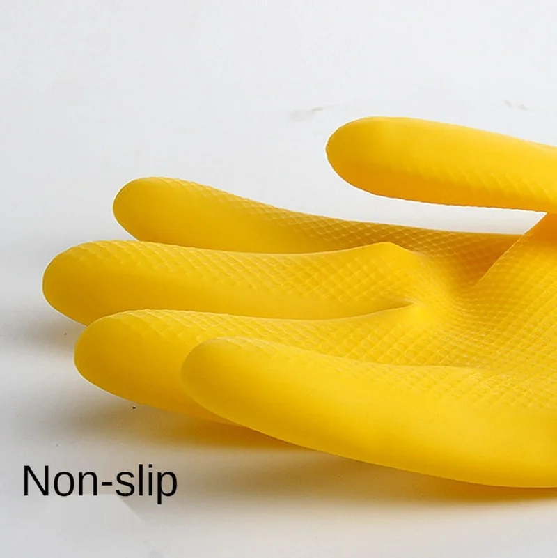 Thicken Beef Tendon Rubber Handcoat Latex Wear-resistant Washing Dishes Housework Washing Clothes Washing Car Waterproof Gloves