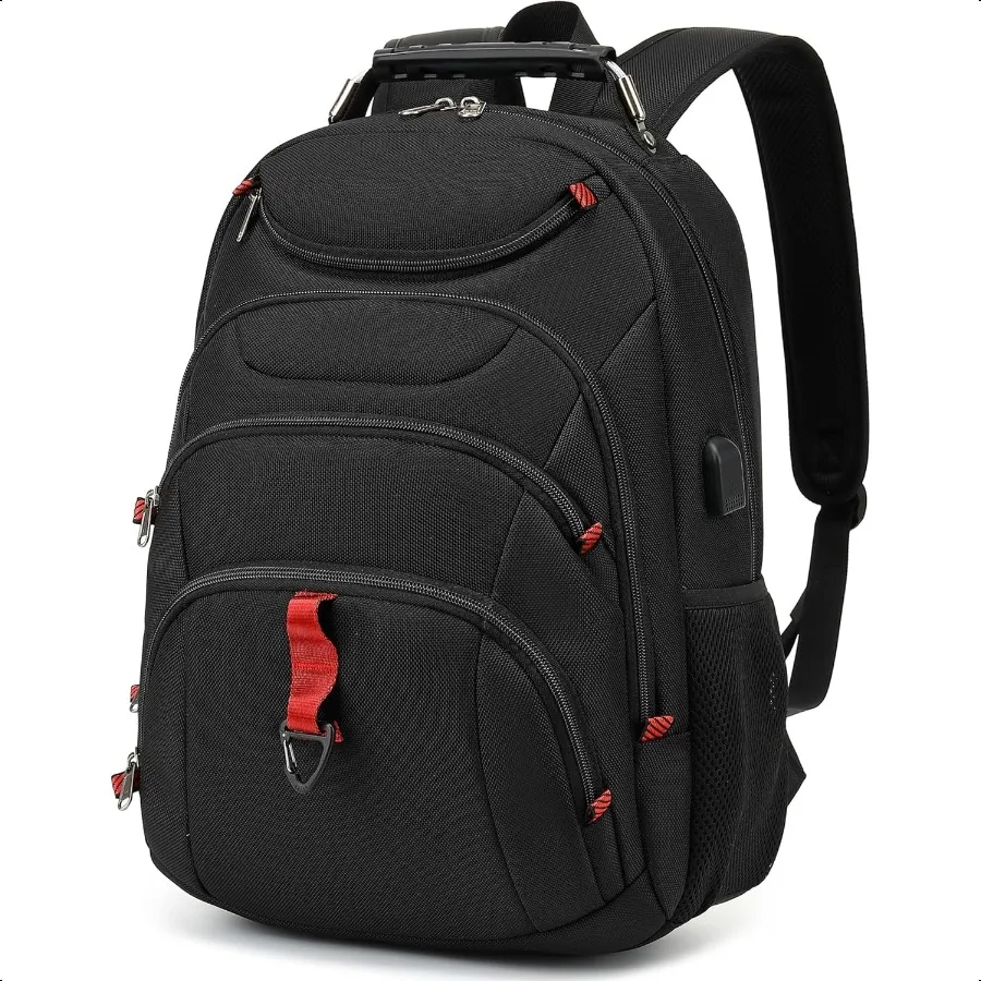 

Laptop Backpack for men 15.6 inch Laptop Bag with USB Port Waterproof Travel Work Backpack Purse AntiTheft Teacher Doctor Casu