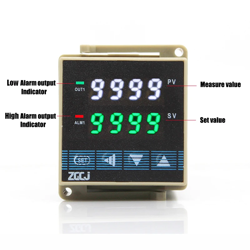 Digital Din type pressure controller with high alarm and low alarm 0-10Kpa 30Kpa 50Kpa 100Kpa pressure monitor gauge