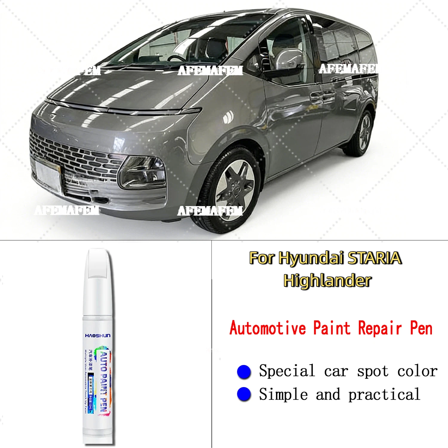 For Hyundai STARIA Highlander Car Paint Repair Paint Pen Clear Coat Enhances Gloss & Restores Original Factory Paint Finish
