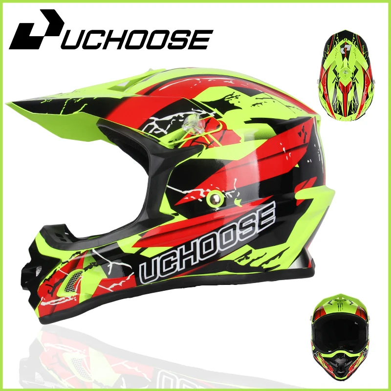 

Uchoose DOT женские и мужские шлемы для мотокросса Kask Cross Downhill Soporte Casco внедорожный мотоциклетный шлем гоночный классический мотоцикл