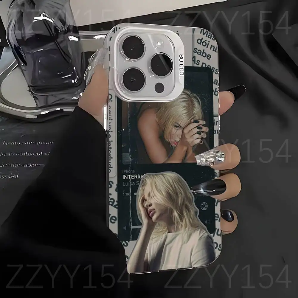 Funda de teléfono Luisa Sonza MOTINHA para iPhone 17,16,15,14,13,12,X,8,Pro,Max,Plus,E,SE4,Air,Mini blanco IMD mate