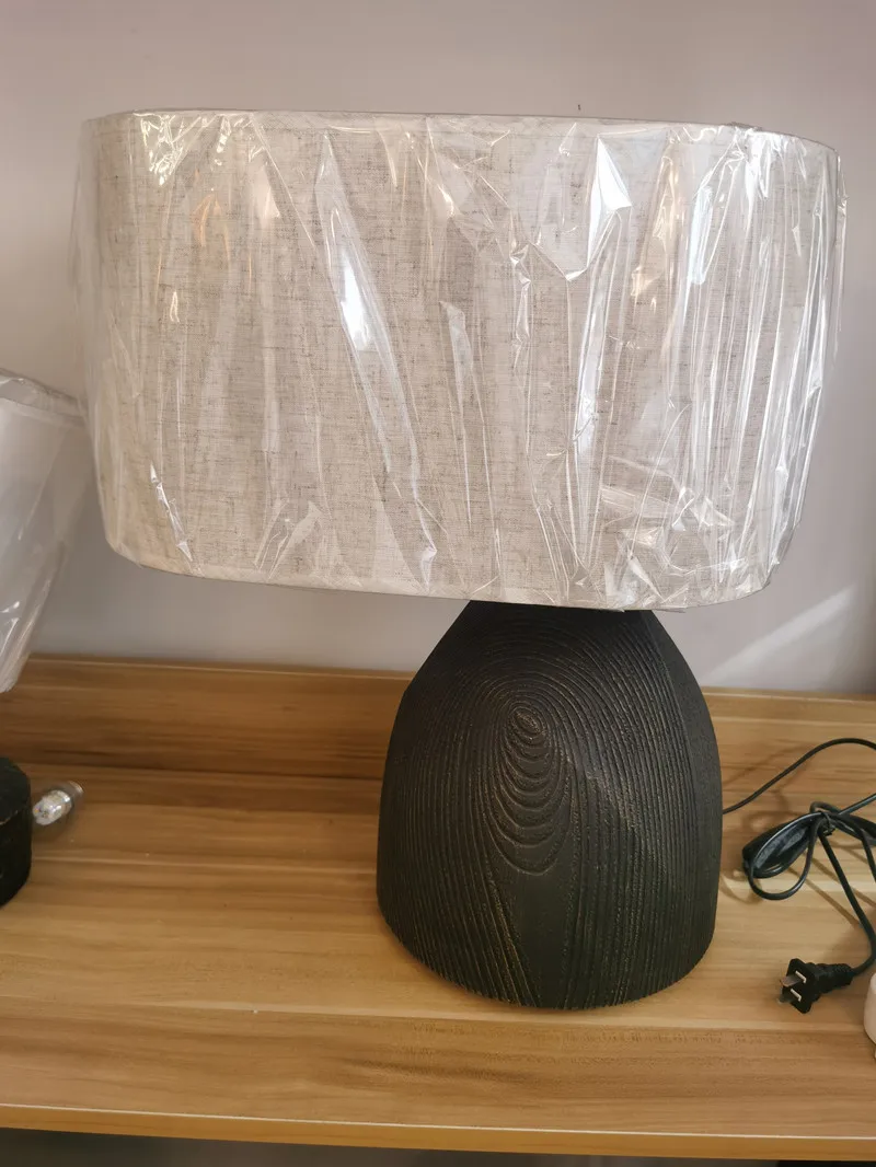 Modern Resina Especial Desk Lamp, Creative Fabric Art, Cabeceira Decoração Iluminação, Sala De Estar e Lâmpadas Do Quarto, Luzes De Mesa, AC85v-265v, E27