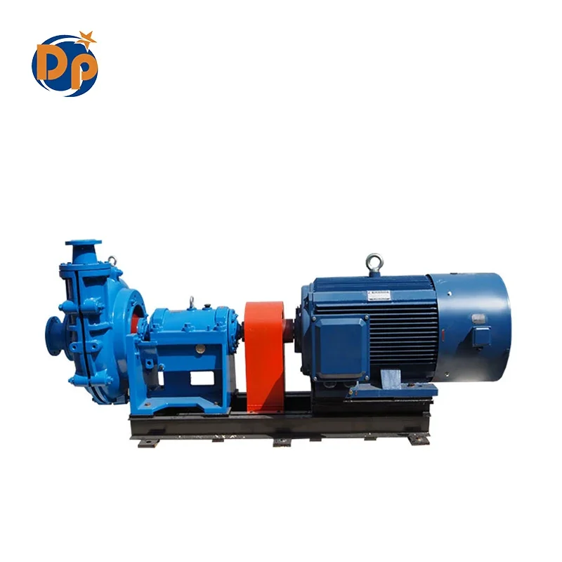 Anti abrasive slurry pump belt driven slurry pump centrifugal horizontal slurry pump