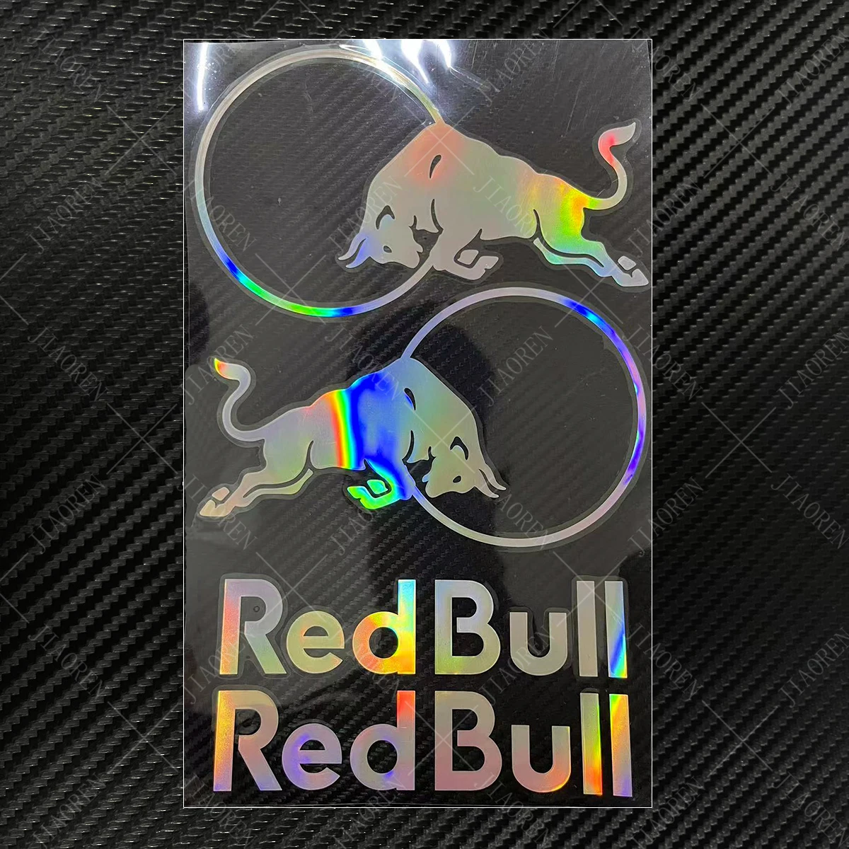 

Laser Vinyl Red Bull Logo Motorcycle Helmet Sticker Decal