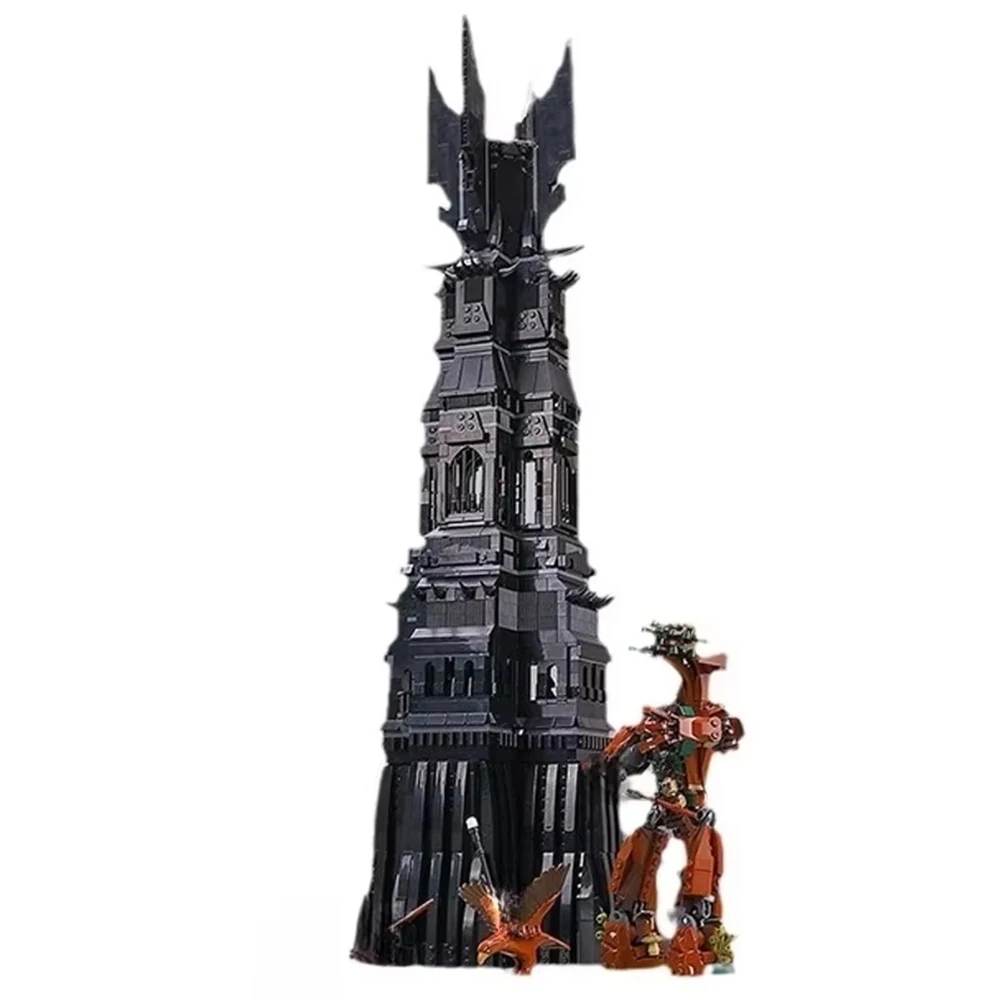 

Chinese building blocks, black tower model.Assembled toys for men and women birthday gifts puzzle assembled