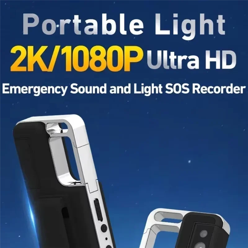 A25P 2K HD Mini Camera Keychain Outdoor Lighting Camcorder 1080P Sports Cam Motorcycle Waterproof Back Clip Video Recorder