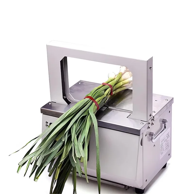 Mesin Pengikat Otomatis untuk Sayuran, Sosis, dan Produk Makanan dengan Pita Perekat Panas untuk Pembuatan Produk Karet