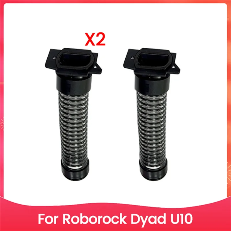 AT53 2PCS 진공 PU 호스 액세서리 Roborock Dyad U10 바닥 스크러버 브러시 헤드 예비 부품 교체 브러시 헤드 호스