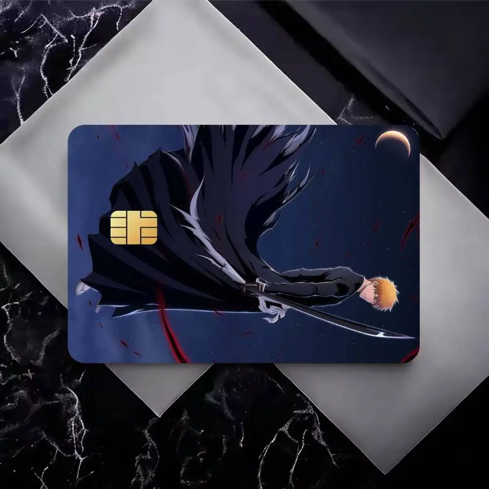 Anime B-BLEACH-H High‑Res Game Chip Decals Credit Card Mini Waterproof Vinyl Ornament Useful Gift