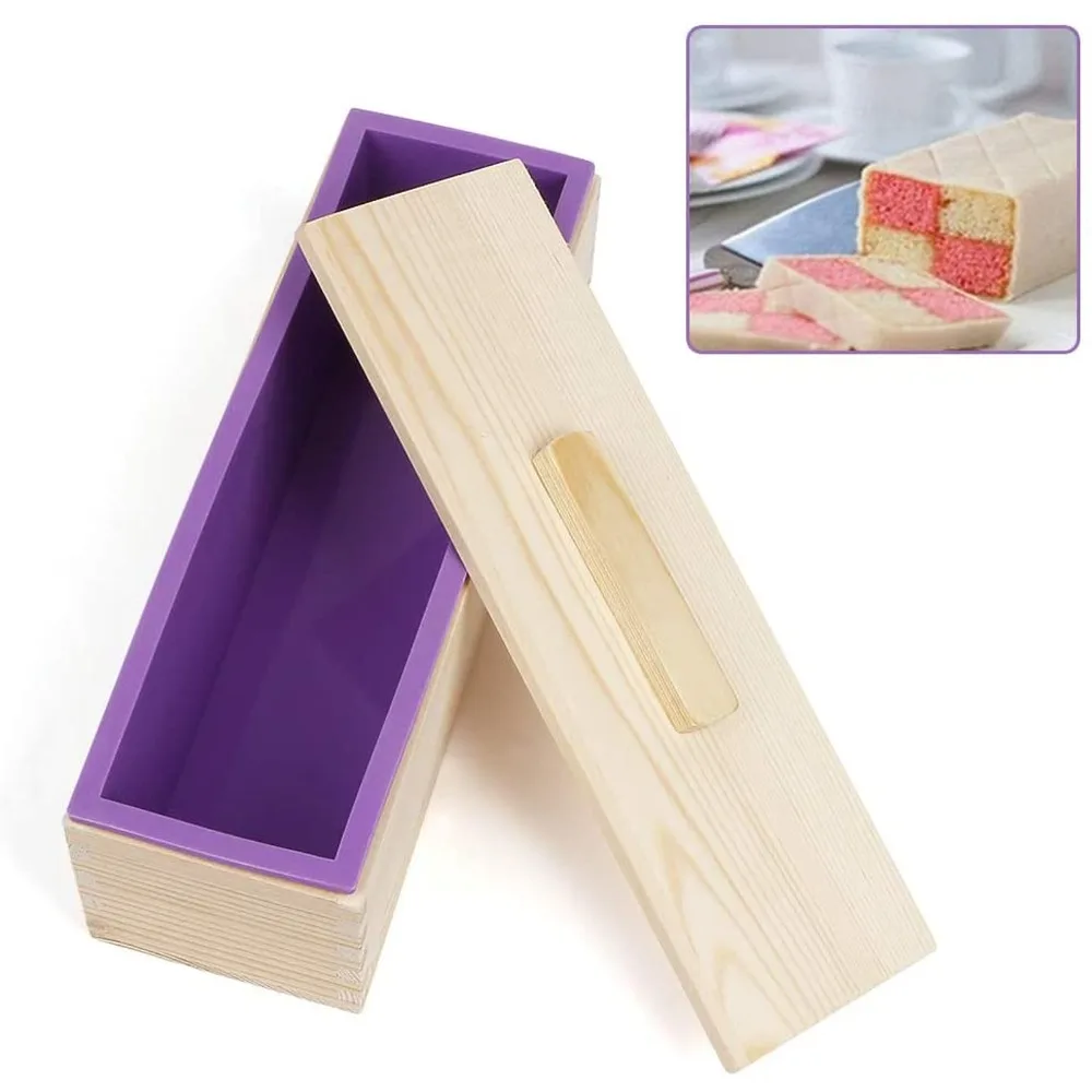 9pcs Wood Handle Soap Cutter Kit Silicone Wavy Cutting Soap Mold Set Reusable Straight Cutting…