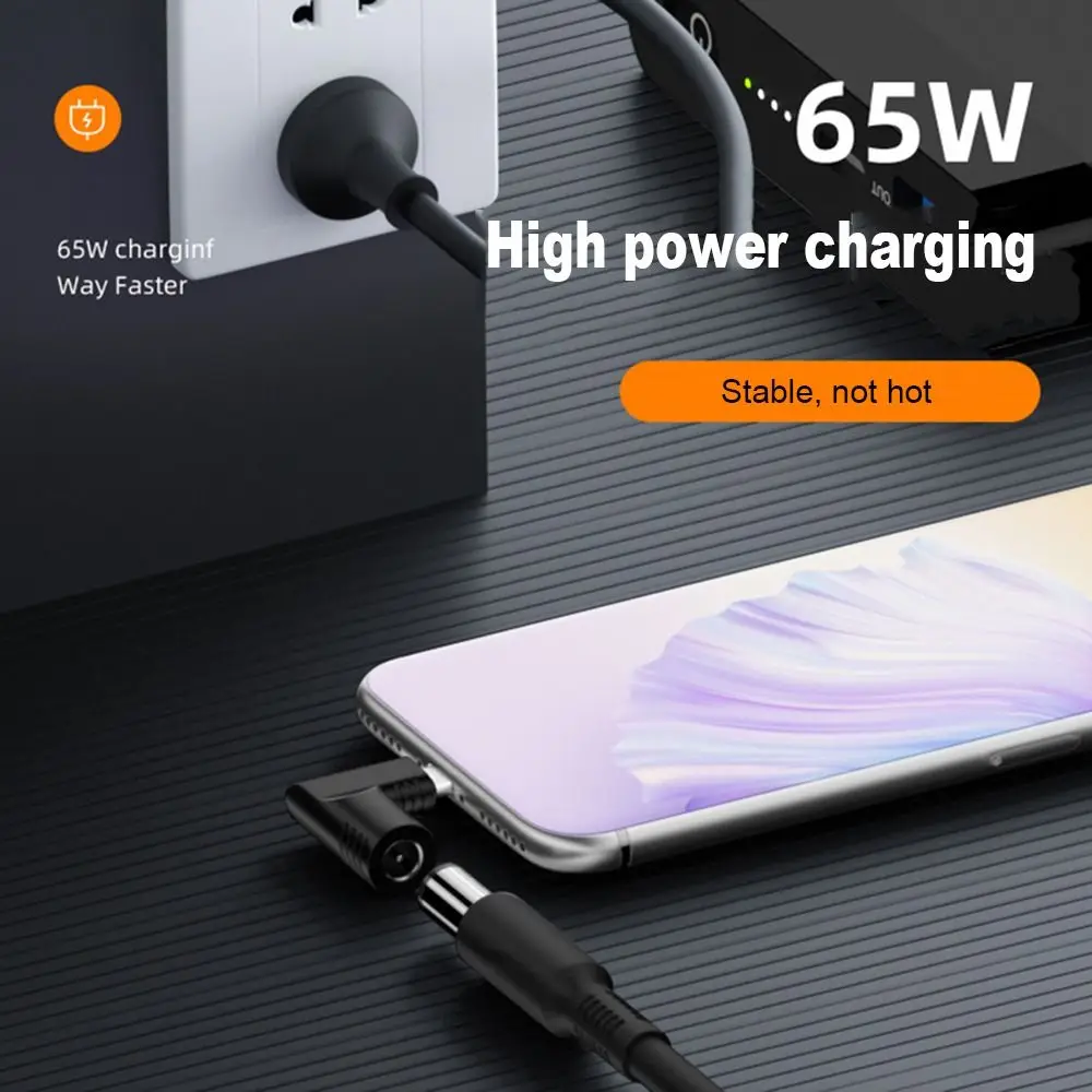 5v 9v 12v Connector USB C DC to Type C Power Adapter Converter PD 65W For Xiaomi/Samsung/Lenovo