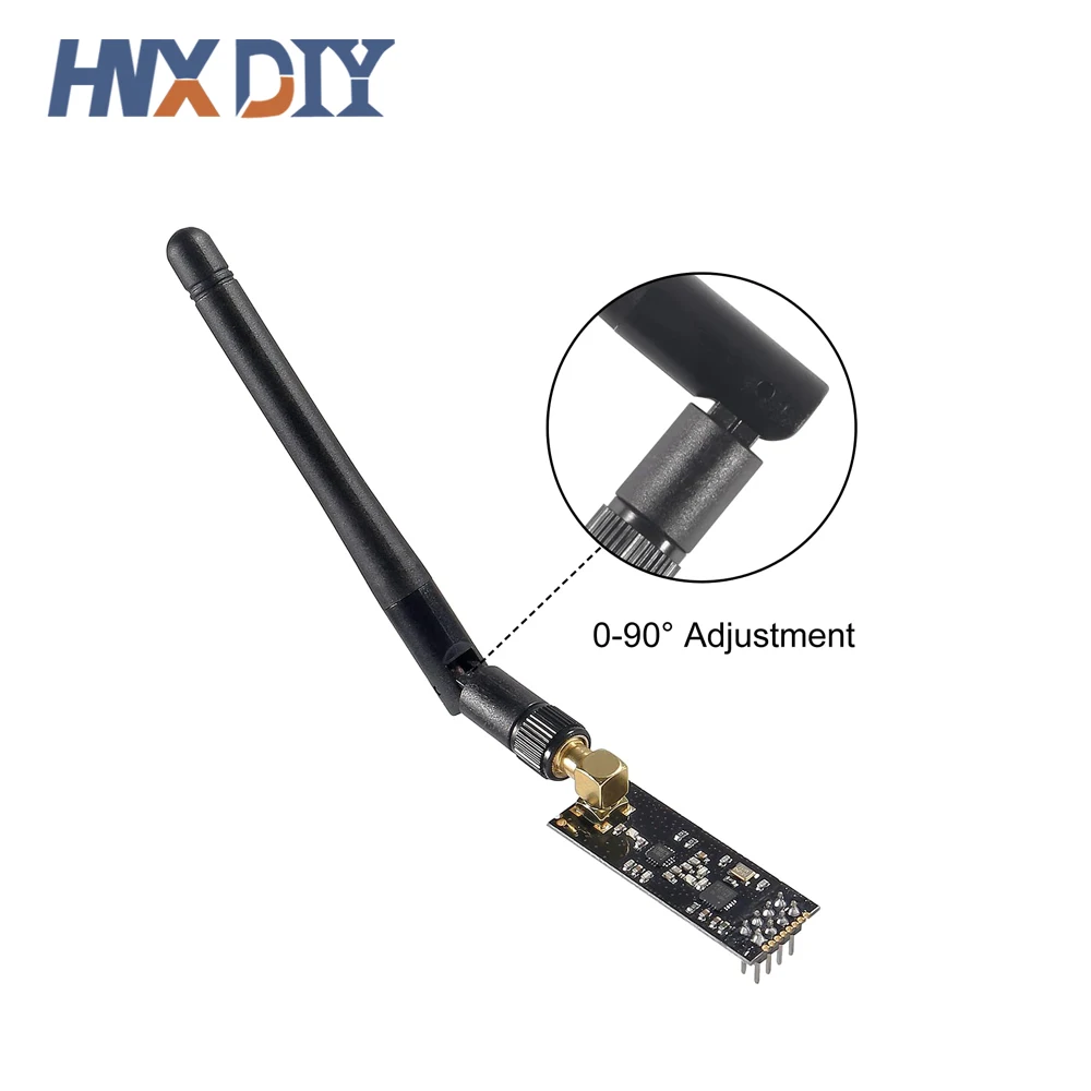 1-10 sztuk modułów bezprzewodowych 2,4G 1100-metrowych modułów bezprzewodowych NRF24L01+PA+LNA na duże odległości (z anteną) — zdjęcie produktu 2