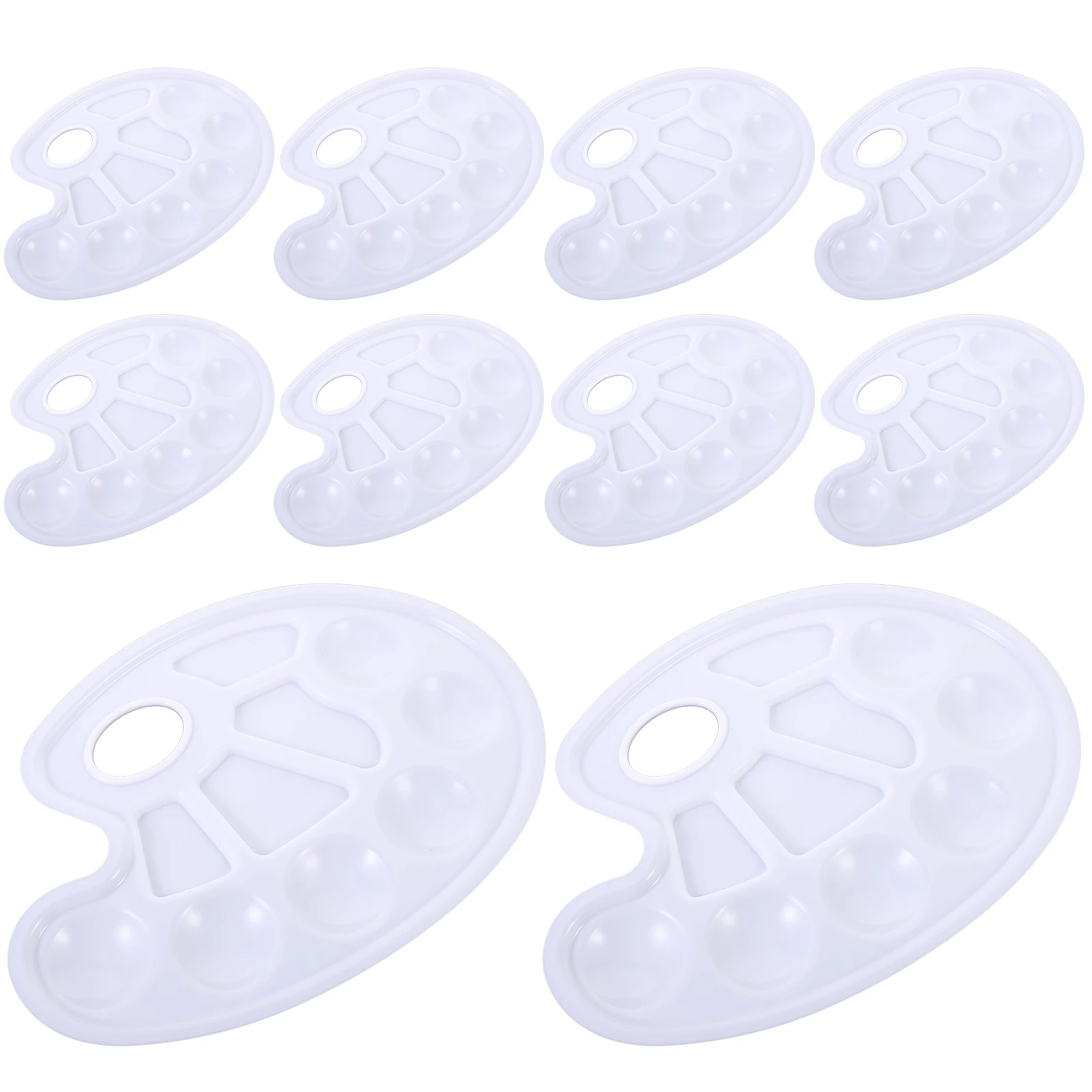 

10 Pcs Palette Small Paint Tray Painting Trays Plate Holder Painters Grabbing Plates