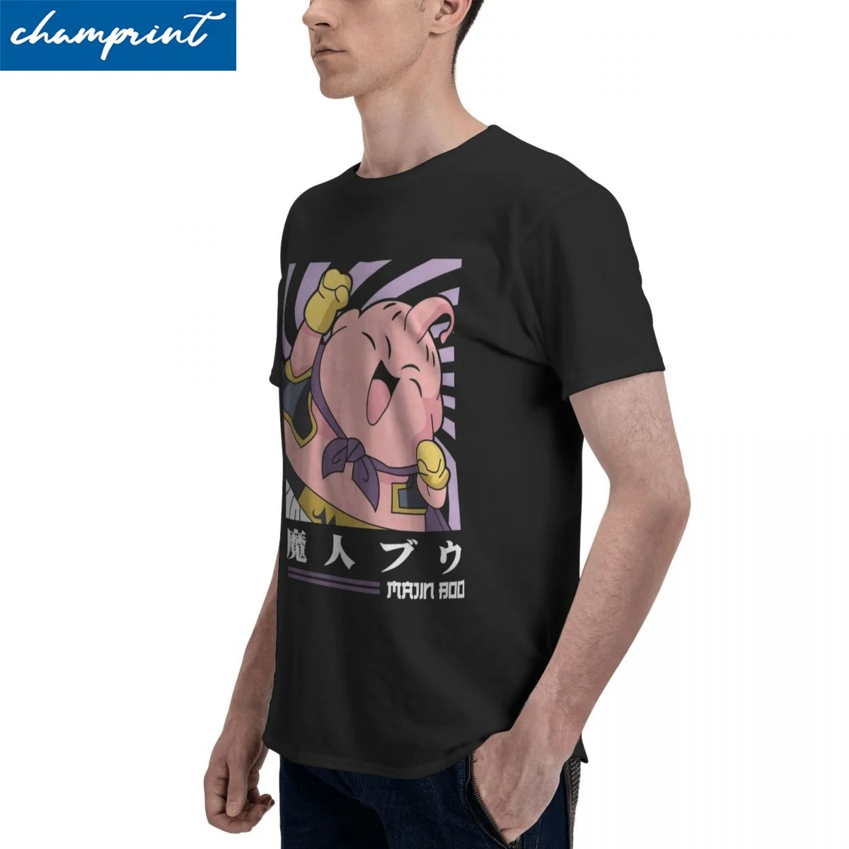 

Мужская и женская футболка Dragon Ball Majin Buu Joy, одежда из 100% хлопка, забавные футболки с короткими рукавами и круглым вырезом, футболки 6XL
