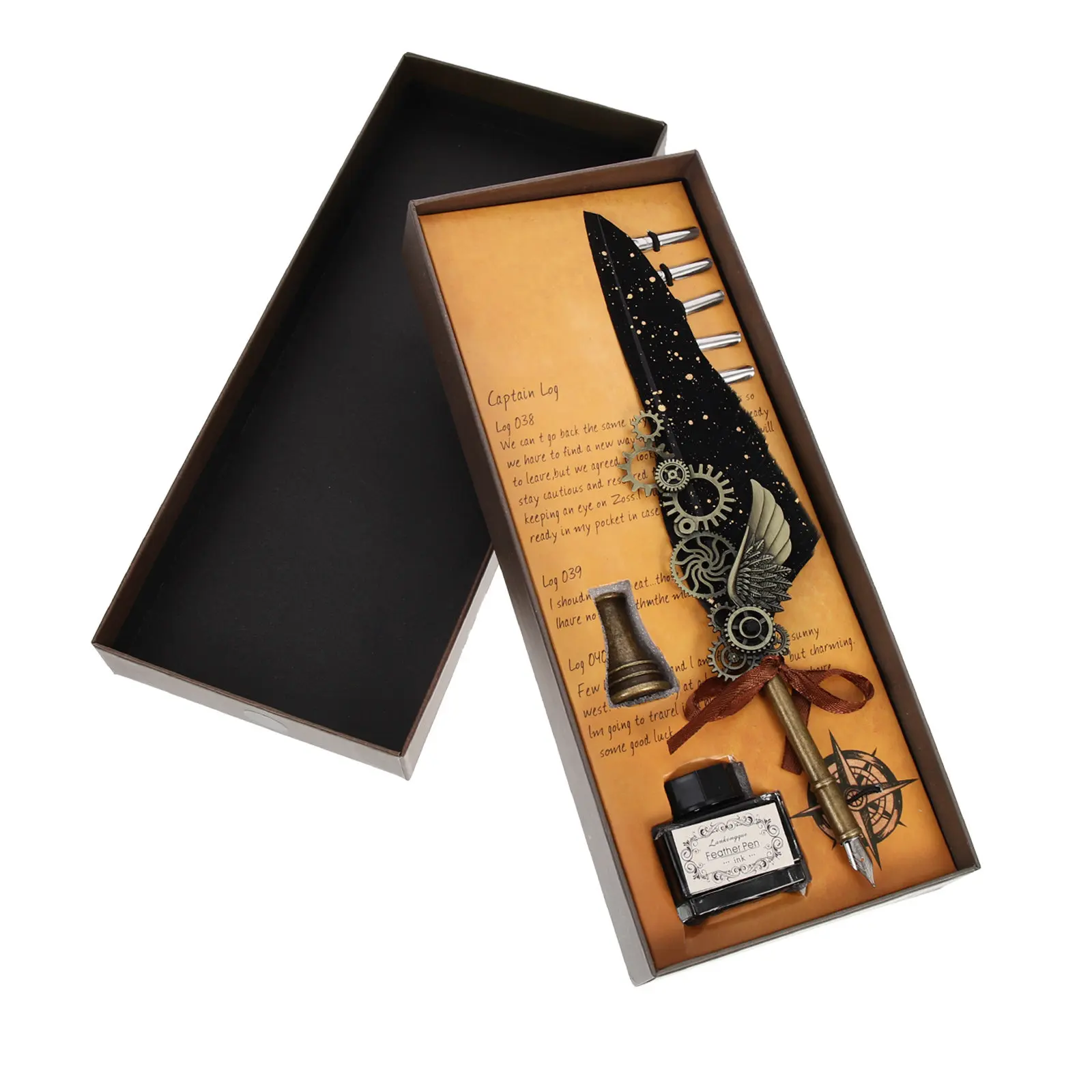 

Decorative Dip Pen Calligraphy Festival Accessory Plume Pens Gift Supply Multi-function Quill Delicate