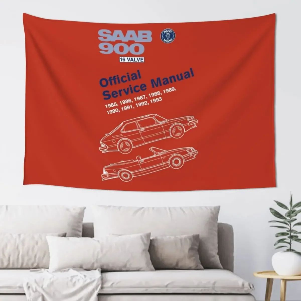 

SAAB 900 Tapestry Outdoor Decoration Room Decor Tapestry