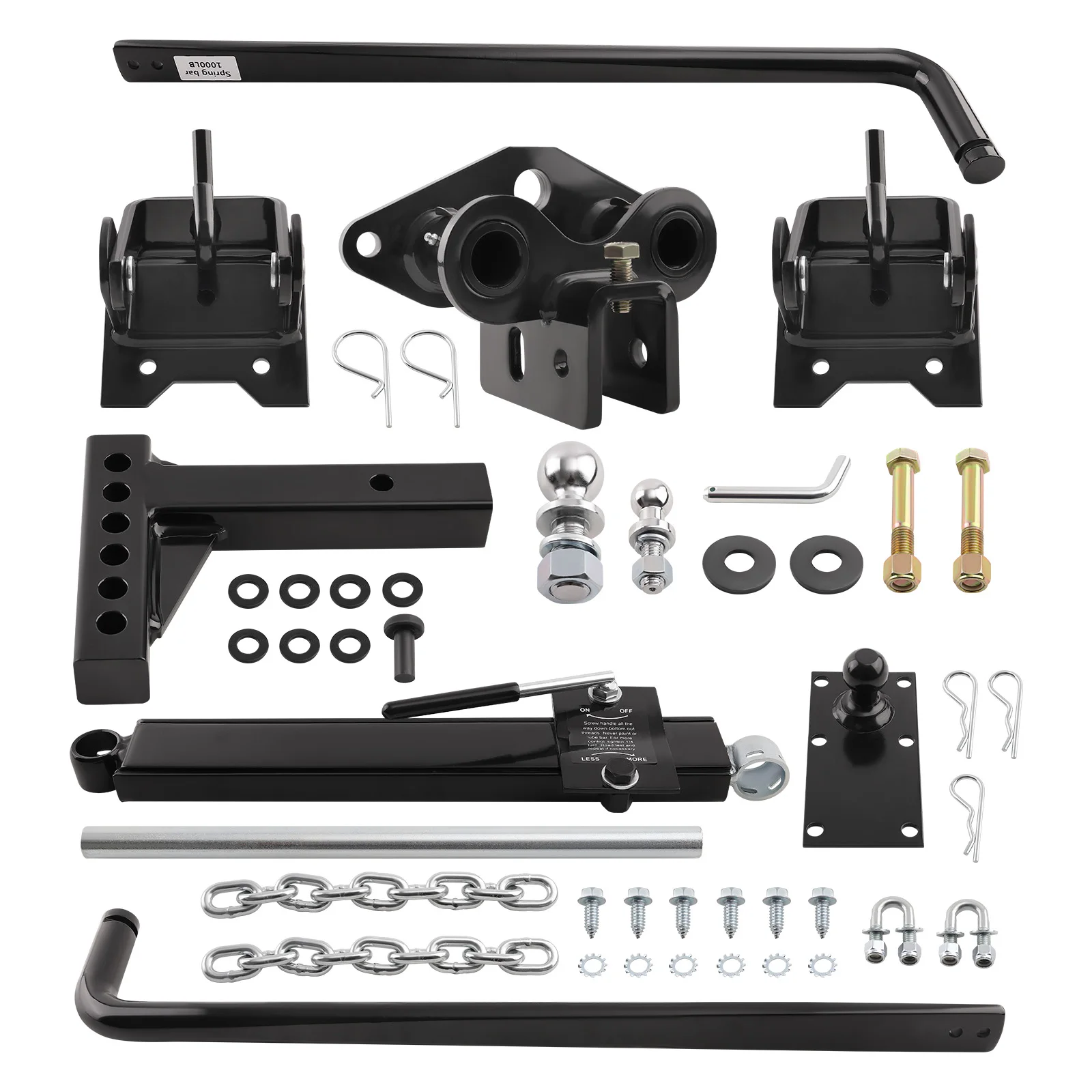 

Weight Distribution Hitch Parts w/ Sway control 1,000lbs 2-inch Shank Steel