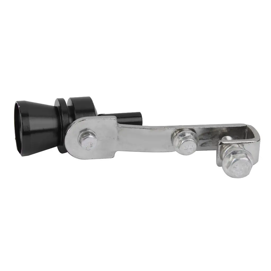 Universal Turbo Sound Whistle Black Silver Tuner Simulator Exhaust Pipe Attachment for Car Exhaust Tip