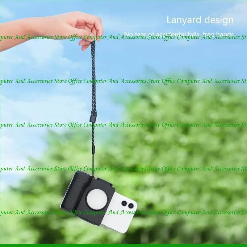 U55C PH10 Mobile Handle Grip Wirelessly Phone Holder Stabilizer for Smartphones Vlogging Cold Shoe Mount