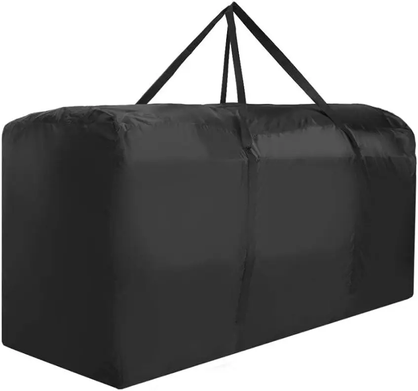 

Extra Large Patio Cushion Cover, 68 x 30 x 20 inch Black Outdoor Seat Cushion Bag, Water Resistant Rectangle Oxford Fabric Bag