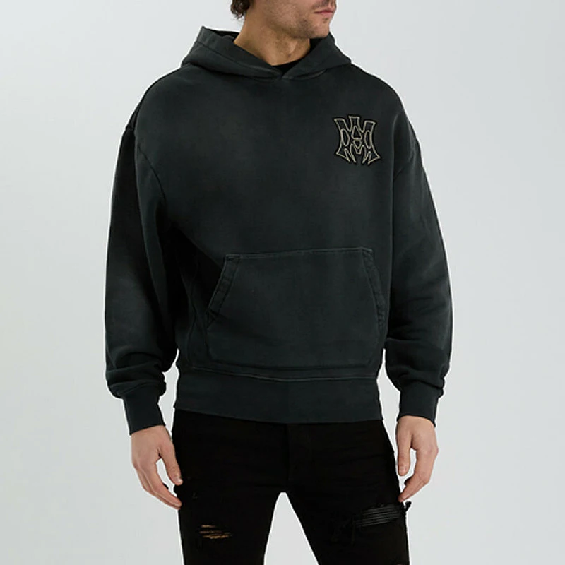 

High-End AM MA Oversized Hoodie Men's Casual Sportswear Autumn Winter Sle Retro Sweatirt with Hood Wear-resistant Moistur...