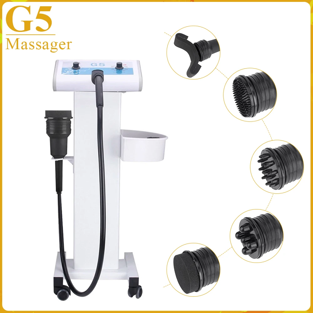 Masajeador vibratorio G5, máquina de adelgazamiento corporal, quemador de grasa, pérdida de peso, eliminación de celulitis con 5 puntas, dispositivo vibrador de alta frecuencia
